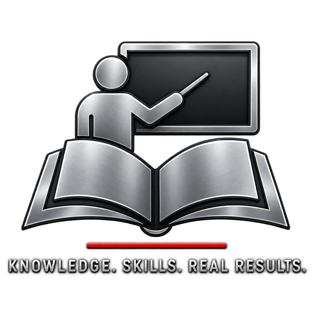 Instructor with open book 