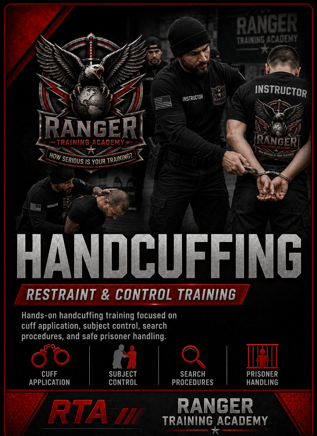 Ranger Training Academy Handcuffing course